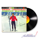 Johnny Mathis Signed Autographed Vinyl LP "Merry Christmas" PSA/DNA Authenticated