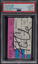 Ice Cube Signed Autographed Ticket Stub 10/30/95 PSA/DNA 10 Gem Mint