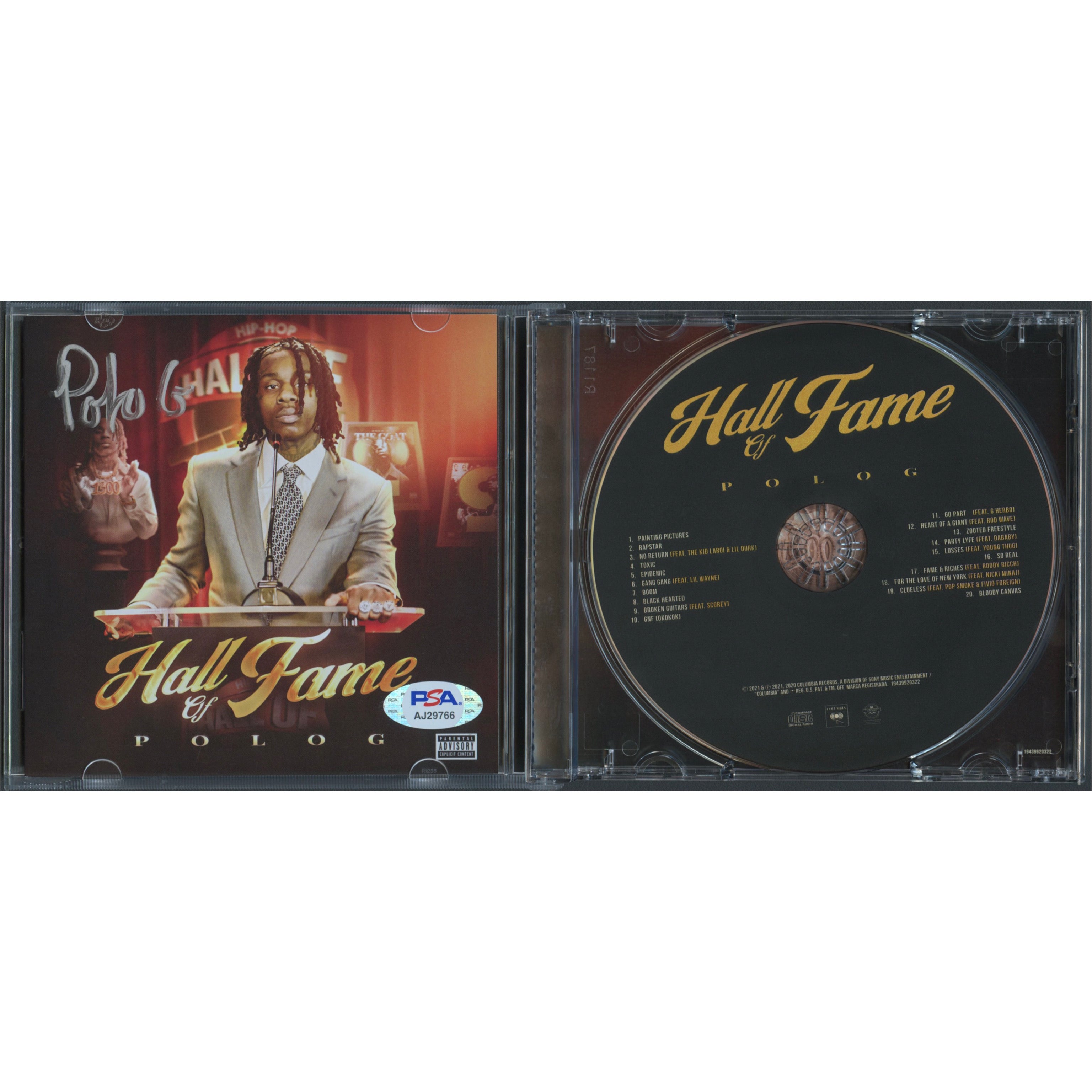 Polo G signed The Goat LP Vinyl JSA Album autographed – Golden State  Memorabilia