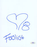 Foolio Signed Autographed 8x10 Sketch PSA/DNA Authenticated