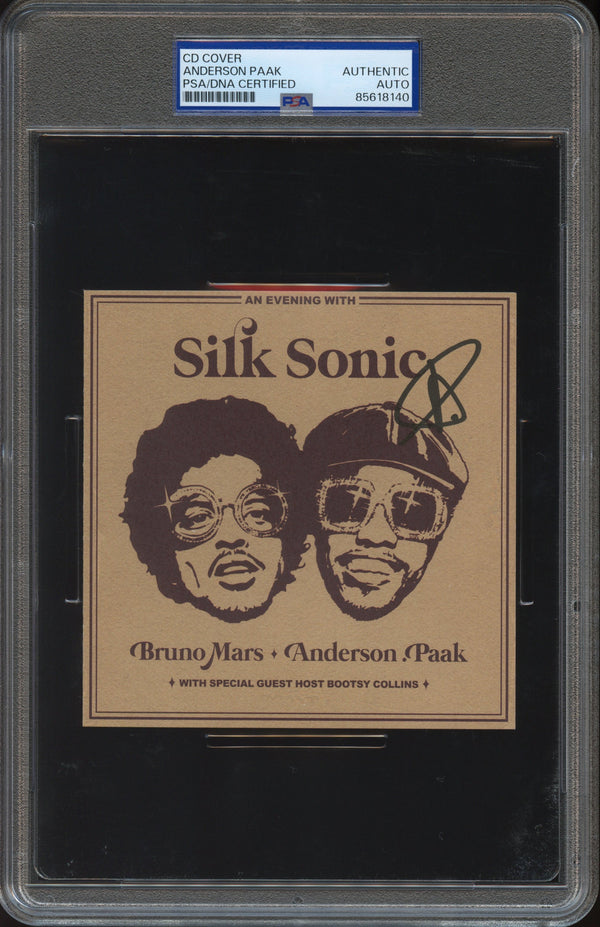 Anderson .Paak Signed Autographed CD Cover “An Evening With Silk Sonic” PSA/DNA Authenticated