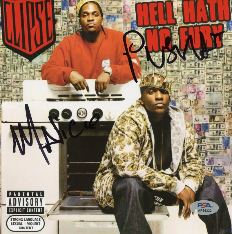 Clipse Signed Autographed 8x8 Photo “Hell Hath No Fury” PSA/DNA Authenticated