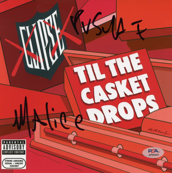 Clipse Signed Autographed 8x8 Photo “Til the Casket Drops” PSA/DNA Authenticated