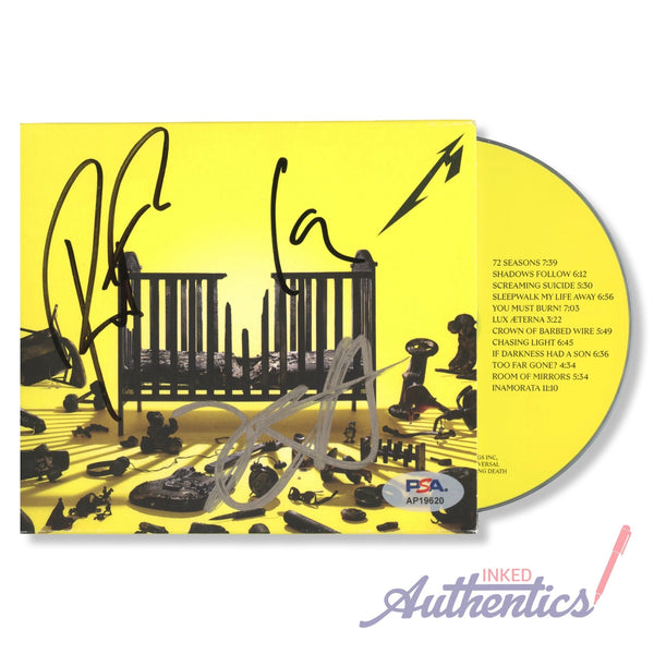 Metallica Signed Autographed CD “72 Seasons” PSA/DNA Authenticated