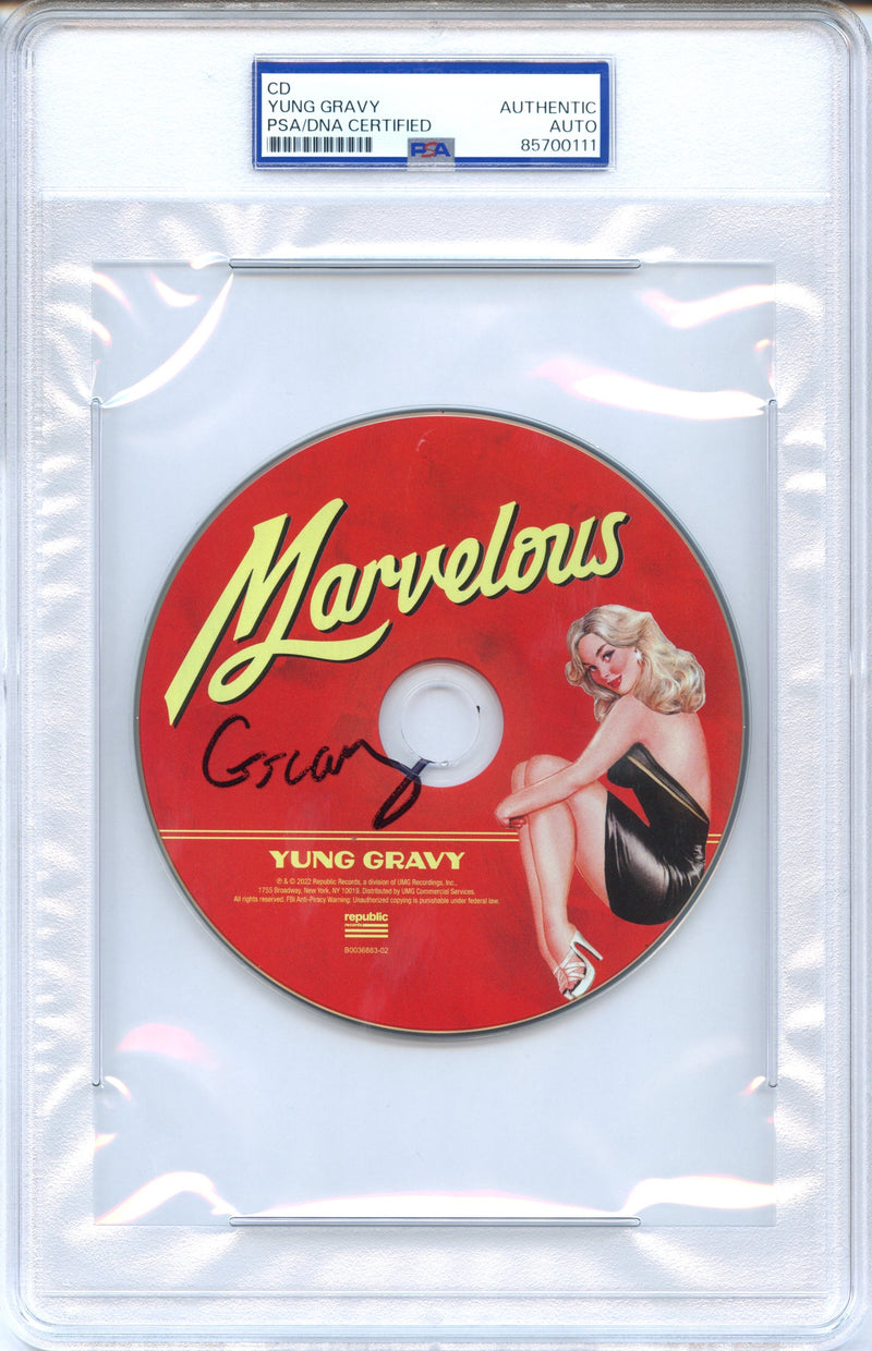 Yung Gravy Signed Autographed CD “Marvelous” PSA/DNA Authenticated