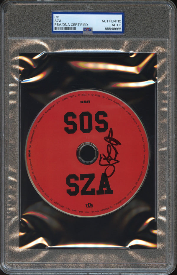 SZA Signed Autographed CD "SOS" PSA/DNA Authenticated