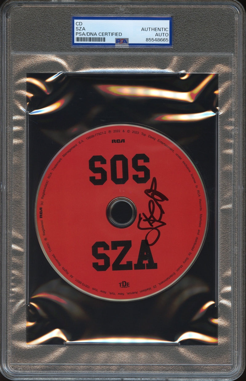 SZA Signed Autographed CD "SOS" PSA/DNA Authenticated