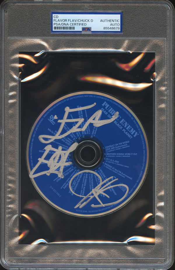 Public Enemy Signed Autographed CD "Fear of a Black Planet" PSA/DNA Authenticated