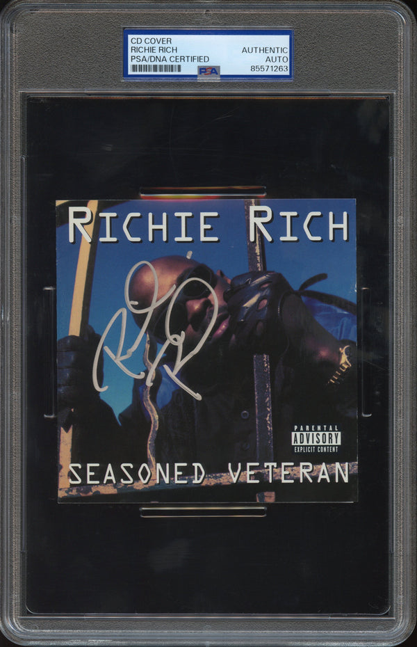 Richie Rich Signed Autographed CD Cover "Seasoned Veteran" PSA/DNA Authenticated