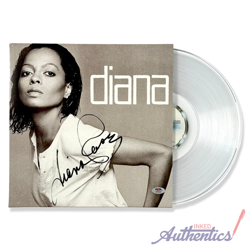 Diana Ross Signed Autographed Vinyl LP “Diana” PSA/DNA Authenticated