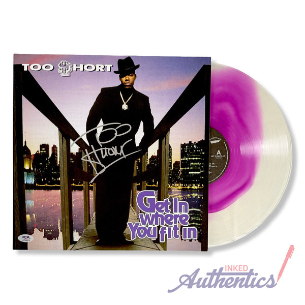 Too Short Signed Autographed Vinyl LP “Get In Where You Fit In” PSA/DNA Authenticated