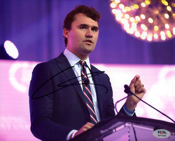 Charlie Kirk Signed Autographed 8x10 Photo PSA/DNA Authenticated