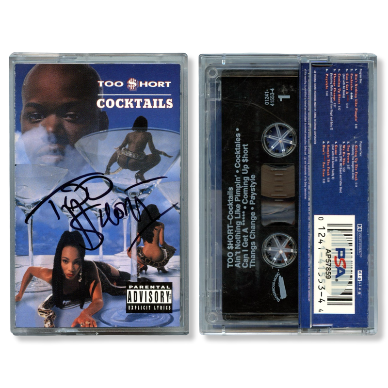 Too Short Signed Autographed Cassette Tape “Cocktails” PSA/DNA Authenticated