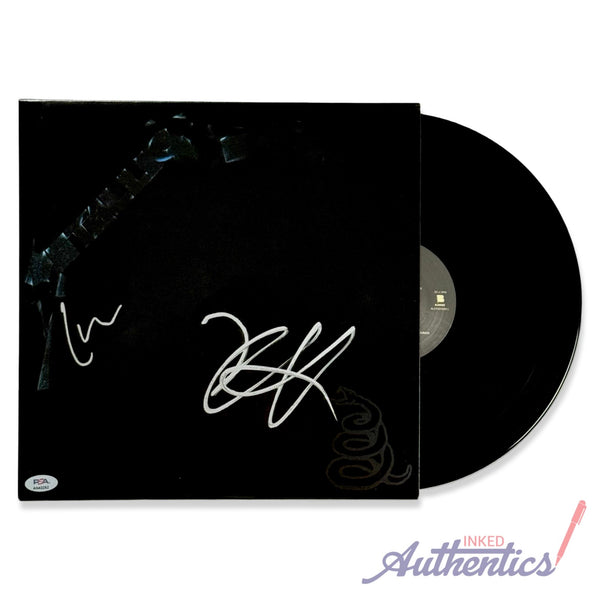 Metallica Signed Autographed Vinyl LP “Metallica” PSA/DNA Authenticated