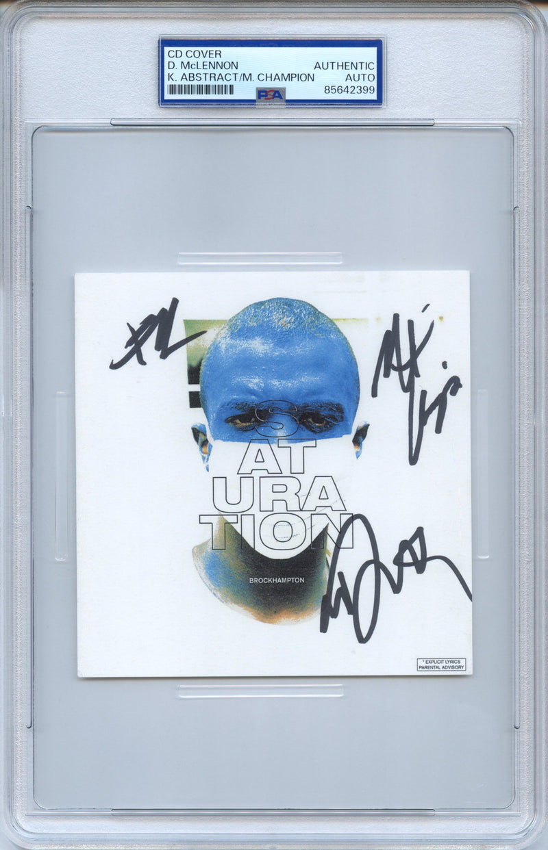 BROCKHAMPTON Signed CD Cover “Saturation” PSA/DNA Authenticated