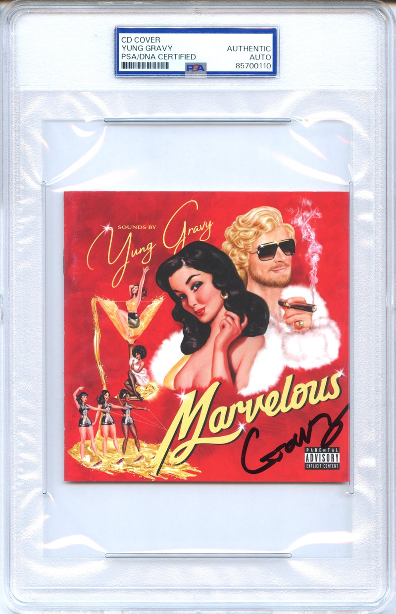 Yung Gravy Signed Autographed CD Cover “Marvelous” PSA/DNA Authenticated
