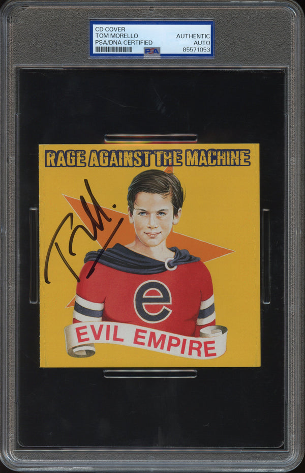 Tom Morello Signed Autographed CD Cover "Evil Empire" PSA/DNA Authenticated