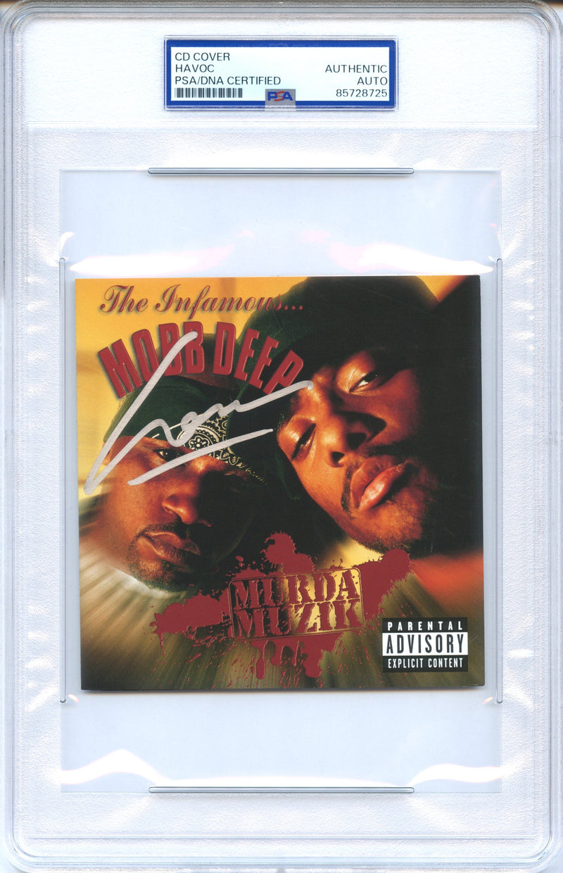 Havoc Signed Autographed CD Cover “Murda Muzik” PSA/DNA Authenticated