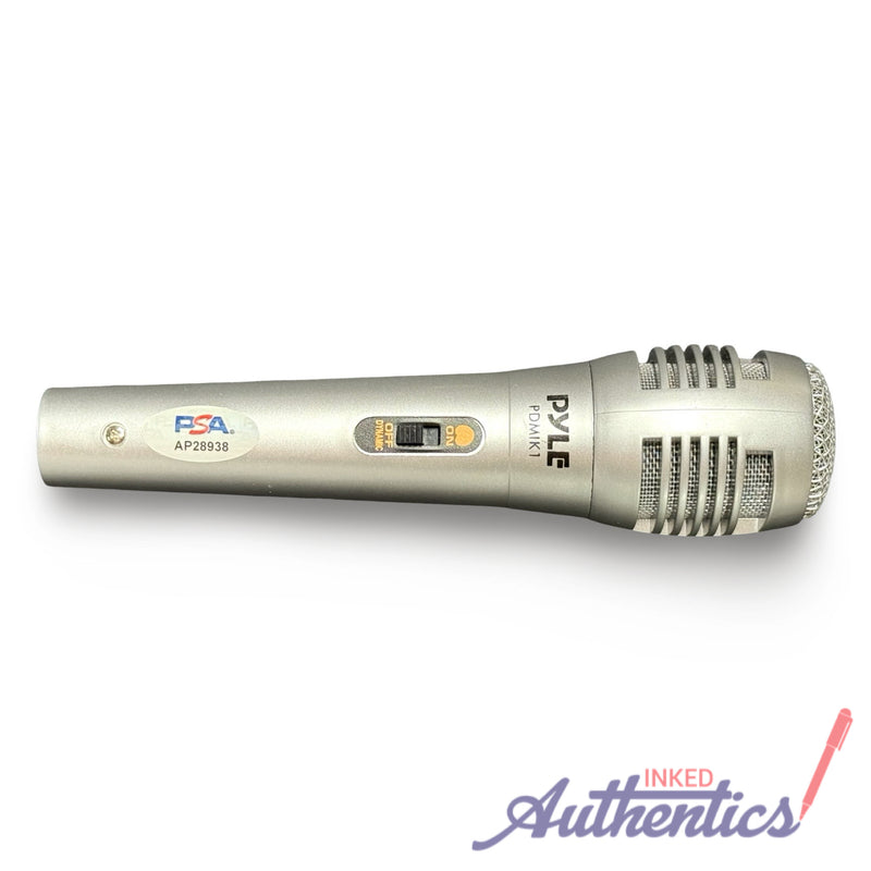 Ernie Johnson Jr. Signed Autographed Microphone PSA/DNA Authenticated