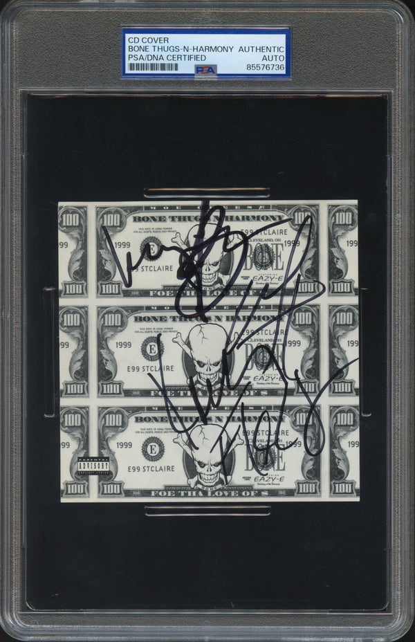 Bone Thugs-N-Harmony Signed Autographed CD Cover "Foe tha Love of $" PSA/DNA Authenticated