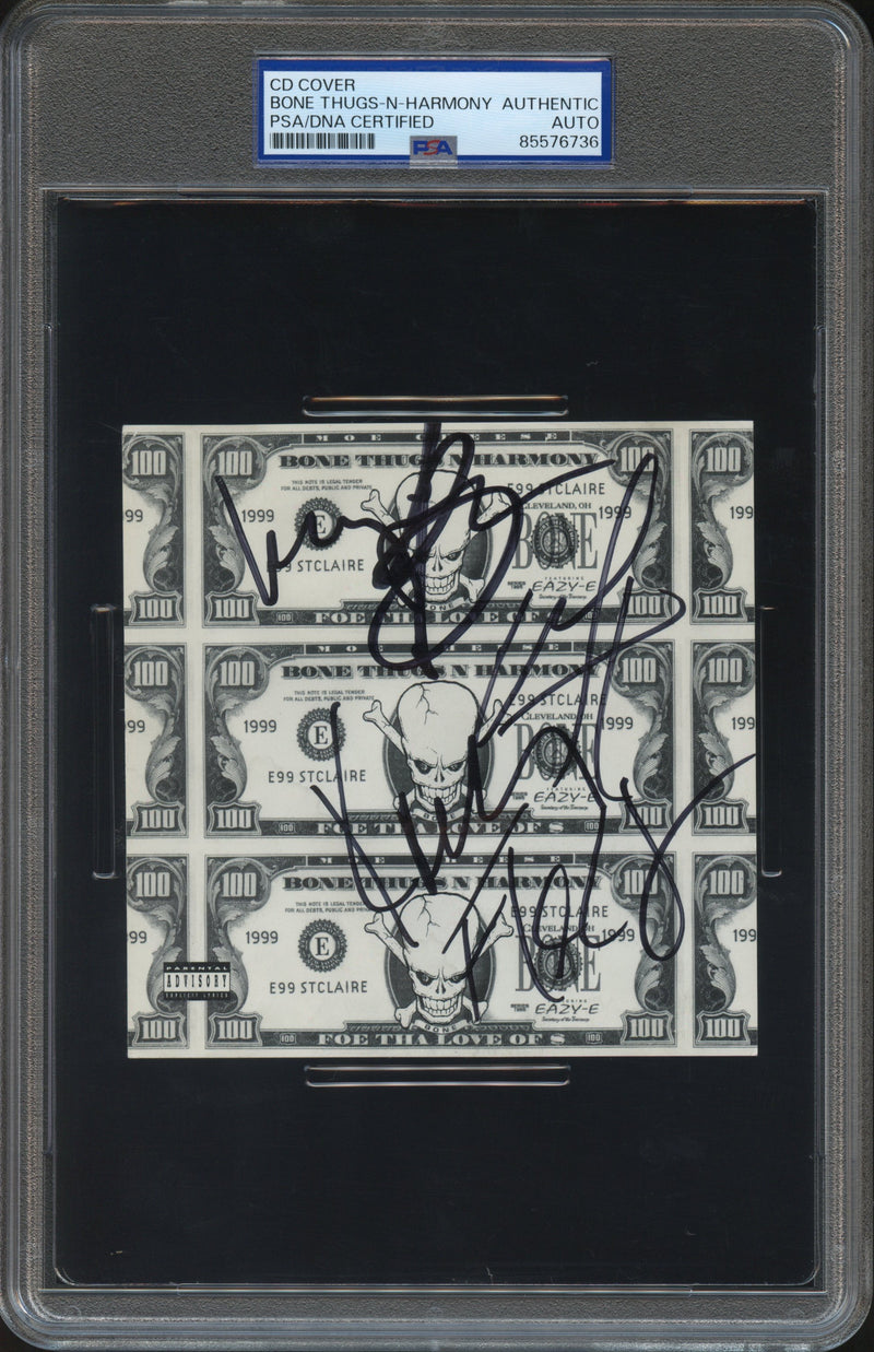 Bone Thugs-N-Harmony Signed Autographed CD Cover "Foe tha Love of $" PSA/DNA Authenticated