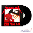 Metallica Signed Autographed Vinyl LP “Kill ‘Em All” PSA/DNA Authenticated