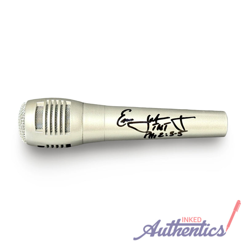 Ernie Johnson Jr. Signed Autographed Microphone PSA/DNA Authenticated
