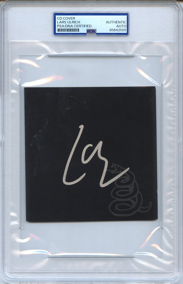 Lars Ulrich Signed Autographed CD Cover “Metallica” PSA/DNA Authenticated