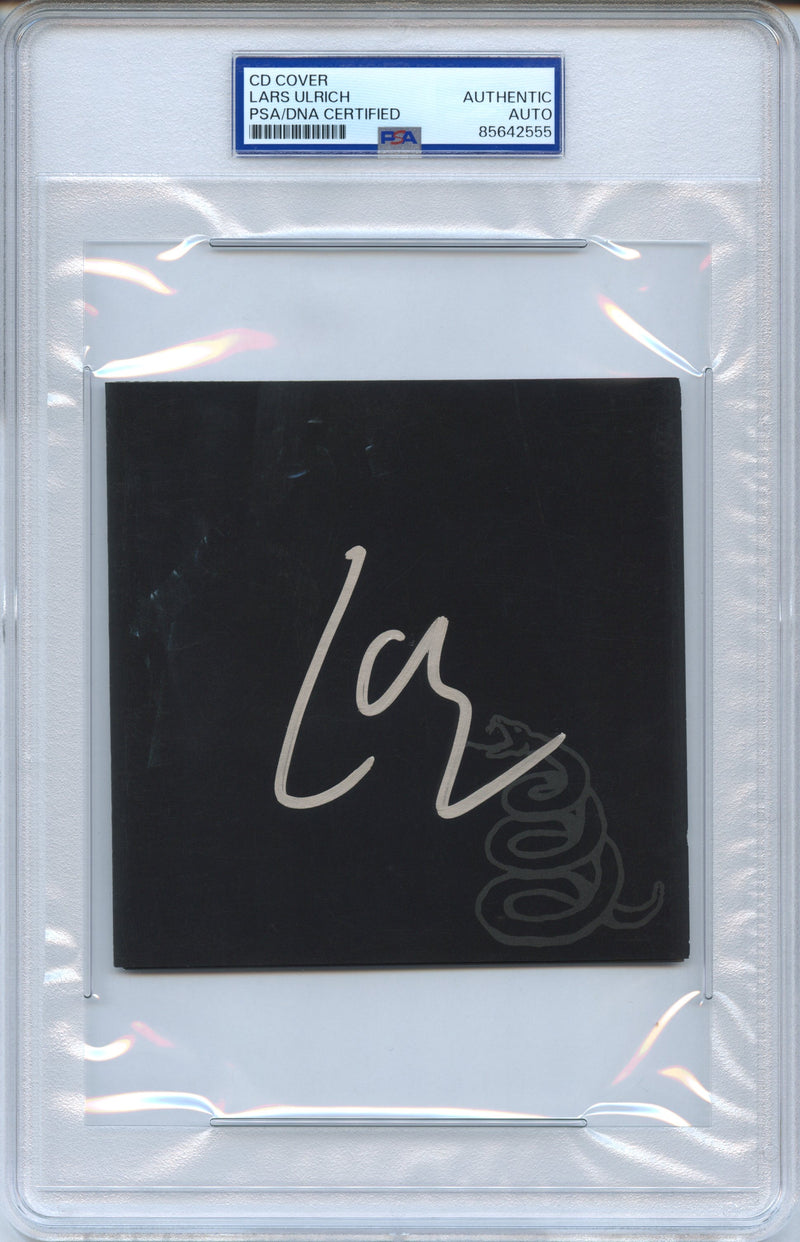 Lars Ulrich Signed Autographed CD Cover “Metallica” PSA/DNA Authenticated