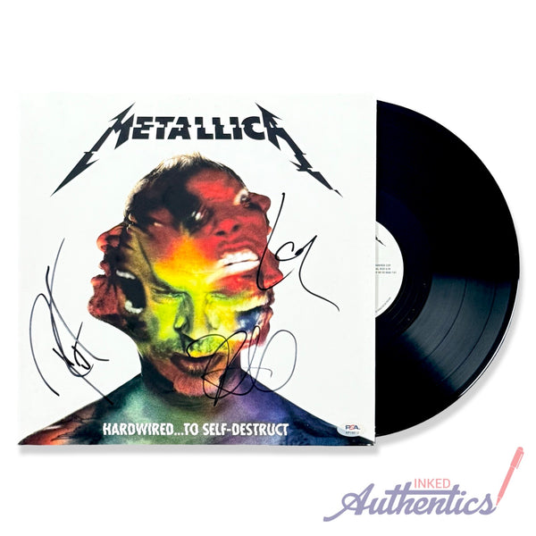Metallica Signed Autographed Vinyl LP “Hardwired... to Self-Destruct” PSA/DNA Authenticated