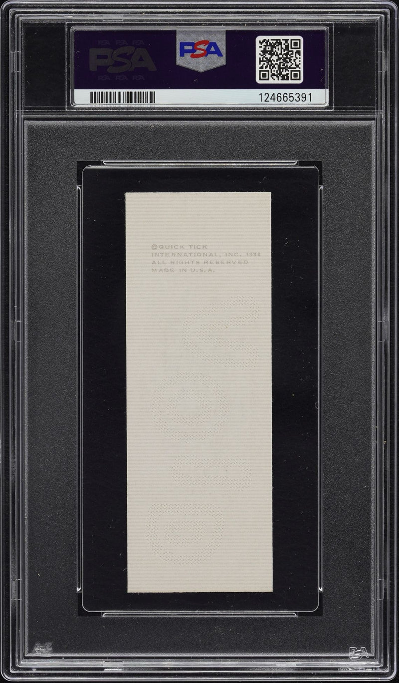 Kirk Hammett Signed Autographed Full Ticket “Damaged Justice” Tour 6/8/1989 PSA/DNA Authenticated