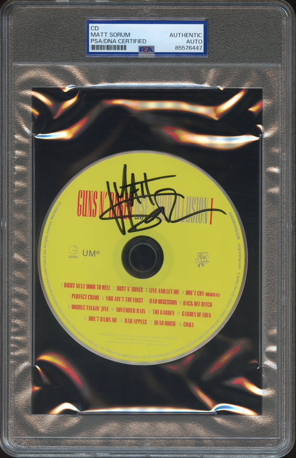 Matt Sorum Signed Autographed CD “Use Your Illusion I” PSA/DNA Authenticated
