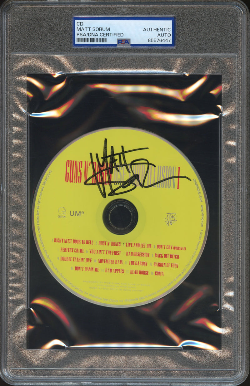 Matt Sorum Signed Autographed CD “Use Your Illusion I” PSA/DNA Authenticated