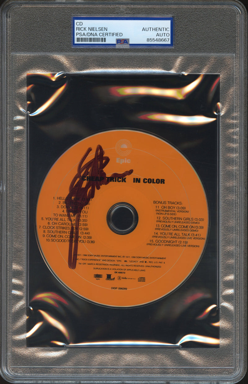 Rick Nielsen Signed Autographed CD "In Color" PSA/DNA Authenticated