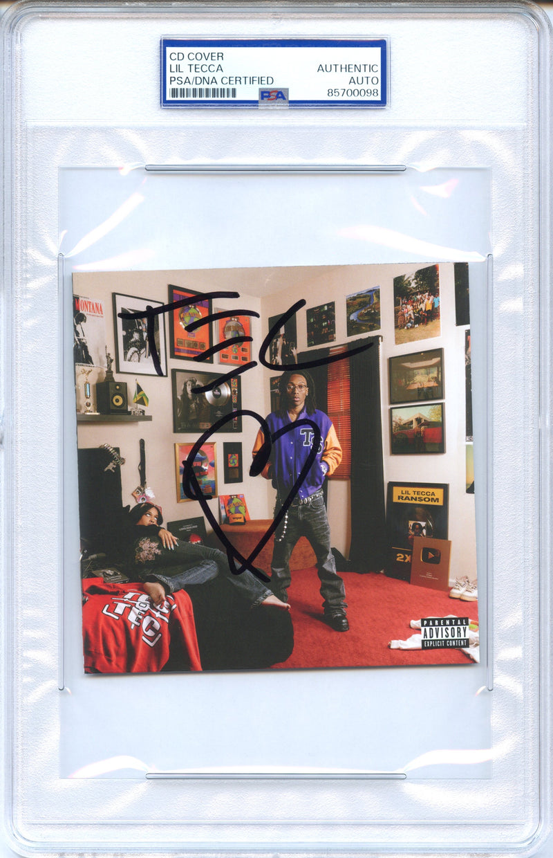 Lil Tecca Signed Autographed CD Cover “Tec” PSA/DNA Authenticated