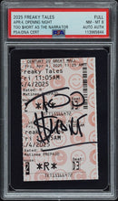 Too Short Signed Autographed Full Ticket “Freaky Tales” 4/4/25 PSA 8 NM-MT