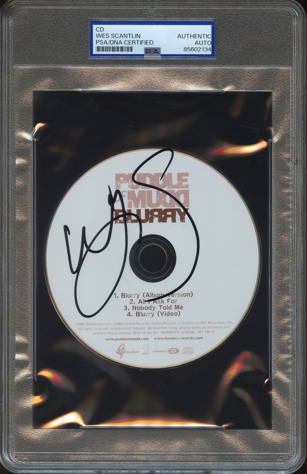 Wes Scantlin Signed Autographed CD “Blurry” PSA/DNA Authenticated