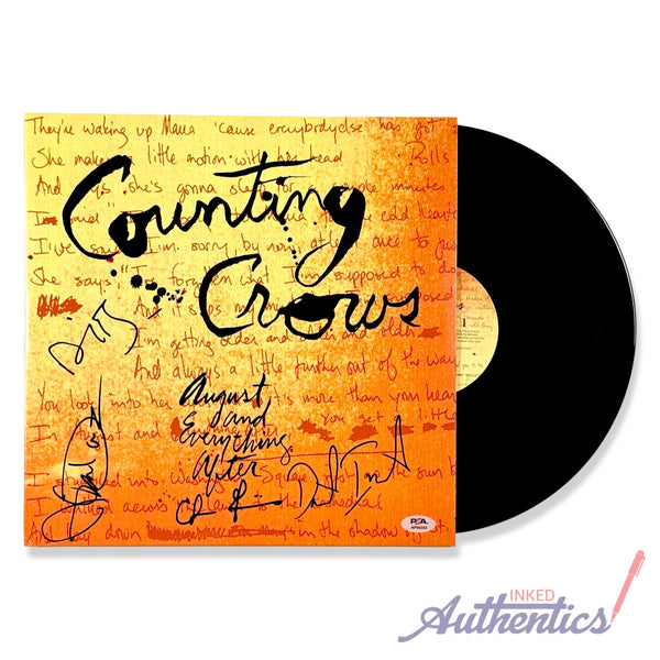 Counting Crows Signed Autographed Vinyl "August And Everything After" PSA/DNA Authenticated