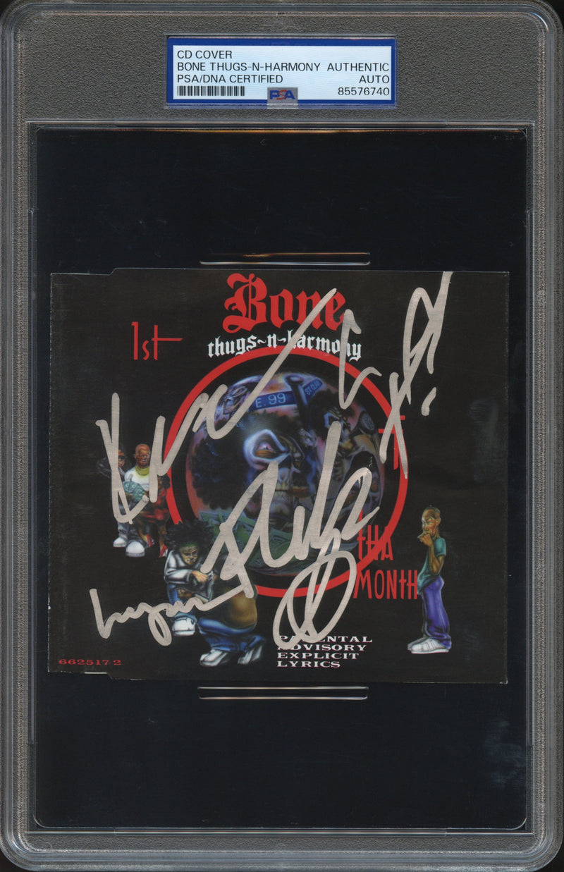 Bone Thugs-N-Harmony Signed Autographed CD Cover "1st of tha Month" PSA/DNA Authenticated