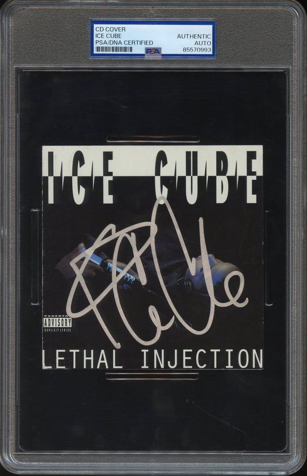 Ice Cube Signed Autographed CD Cover “Lethal Injection” PSA/DNA Authenticated