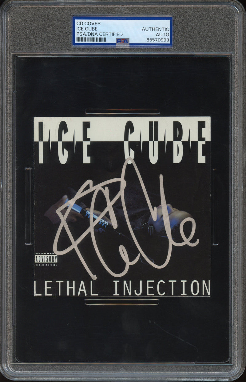 Ice Cube Signed Autographed CD Cover “Lethal Injection” PSA/DNA Authenticated