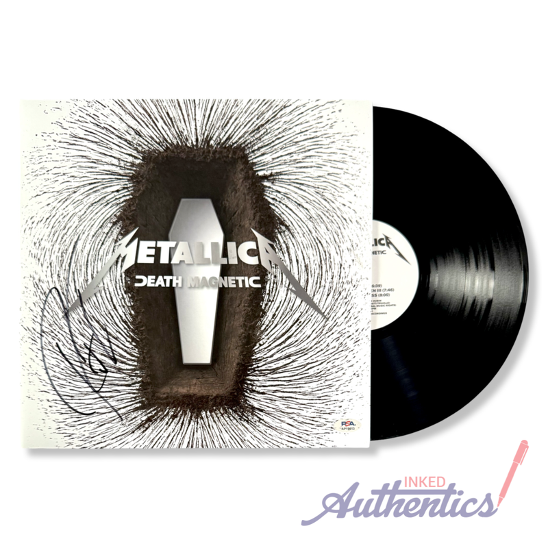 Metallica Signed Autographed Vinyl LP “Death Magnetic” PSA/DNA Authenticated