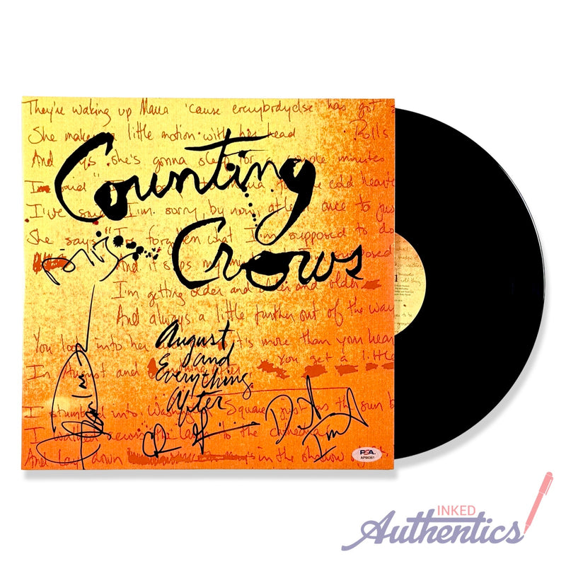 Counting Crows Signed Autographed Vinyl "August And Everything After" PSA/DNA Authenticated