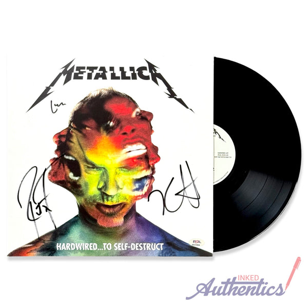 Metallica Signed Autographed Vinyl LP “Hardwired…To Self Destruct” PSA/DNA Authenticated
