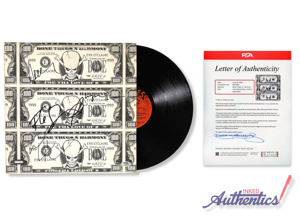 Bone Thugs-N-Harmony Signed Autographed Vinyl LP "Foe tha Love of $" PSA/DNA Authenticated