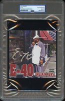 E-40 Signed Autographed CD Cover "Breakin News" PSA/DNA Authenticated