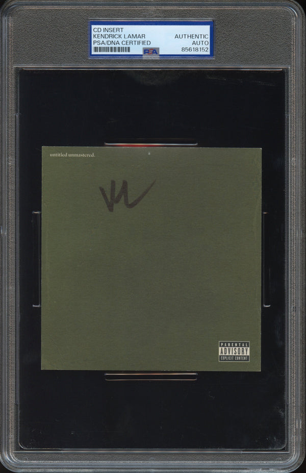 Kendrick Lamar Signed Autographed CD Cover “Untitled Unmastered” PSA/DNA Authenticated