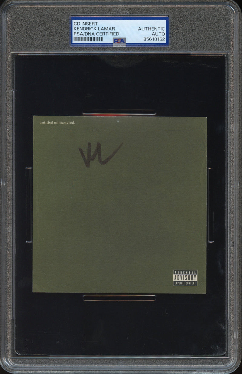 Kendrick Lamar Signed Autographed CD Cover “Untitled Unmastered” PSA/DNA Authenticated