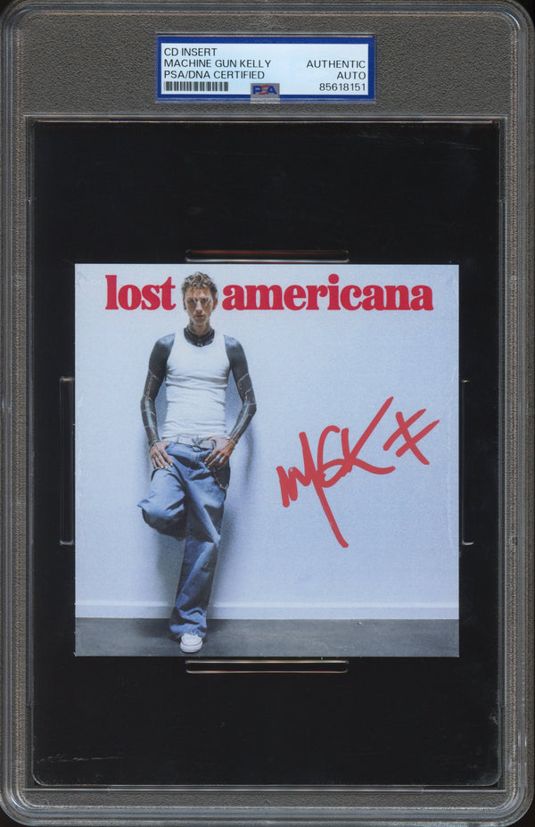 Machine Gun Kelly Signed Autographed CD Insert "Lost Americana" PSA/DNA Authenticated