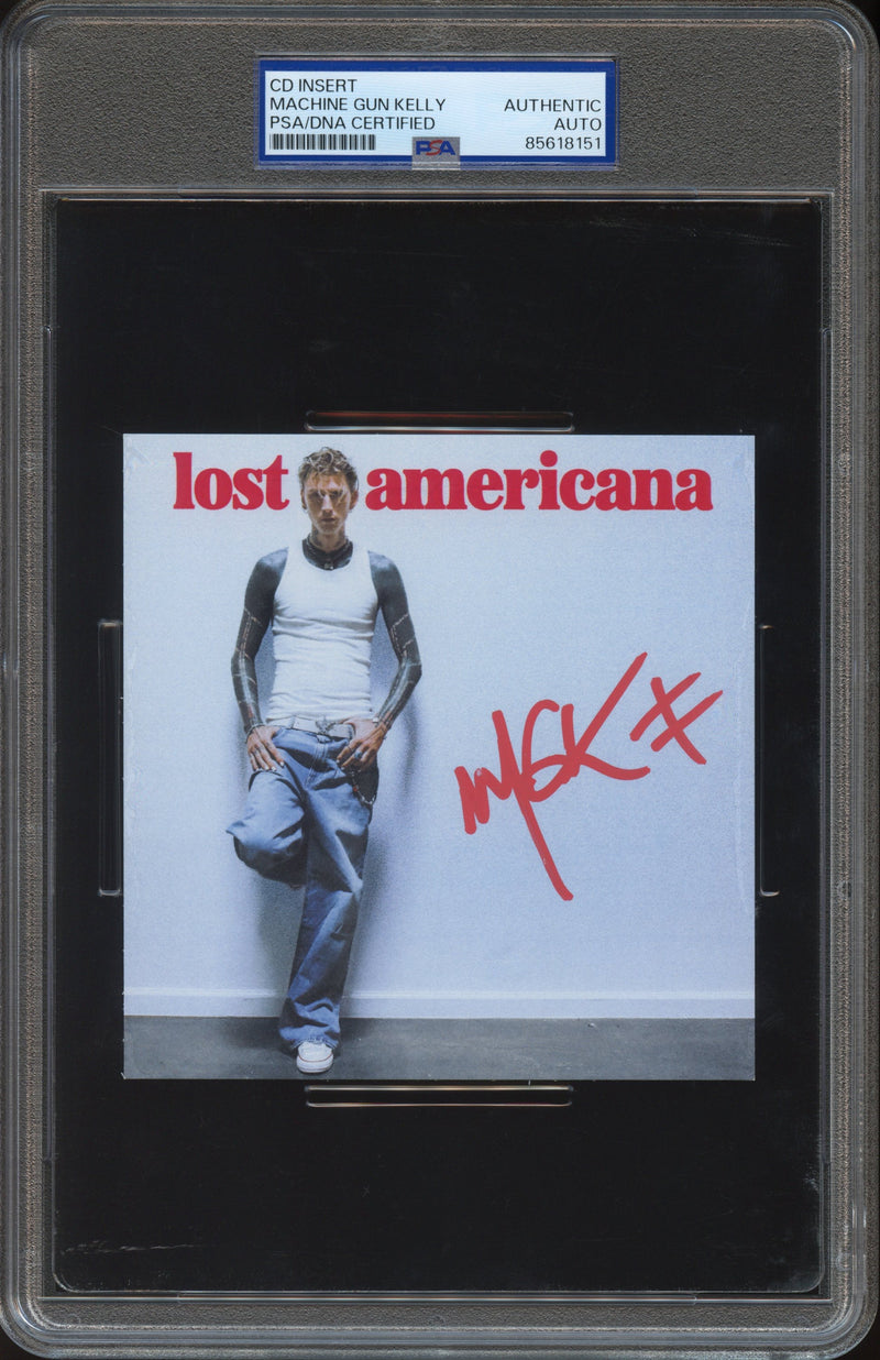 Machine Gun Kelly Signed Autographed CD Insert "Lost Americana" PSA/DNA Authenticated